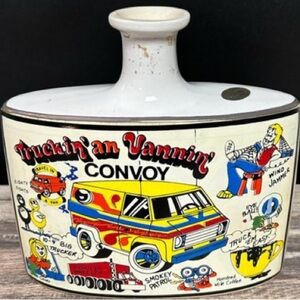 Vintage Truckin' an Vannin' Convoy Ceramic Jug